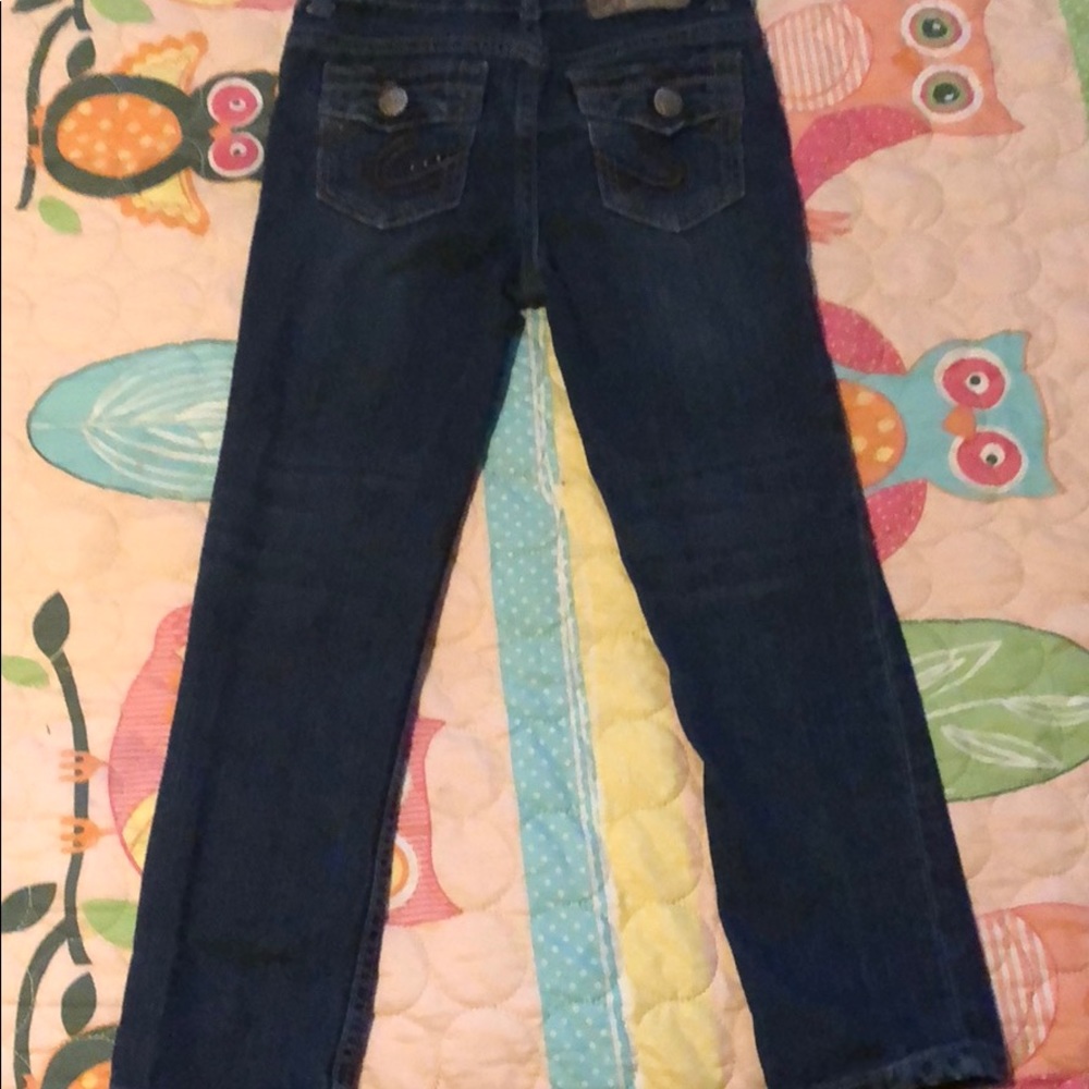 Girls silver jeans